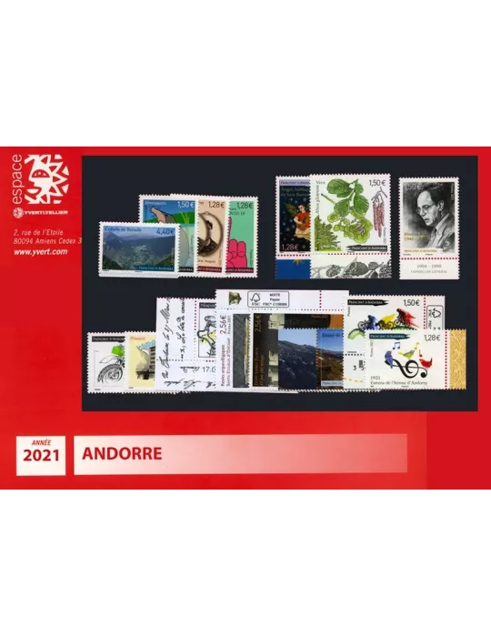 n° 855/869 - Timbre Andorre Année complète (2021)