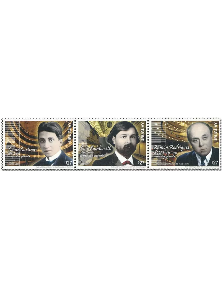 n° 3044/3046 - Timbre URUGUAY Poste