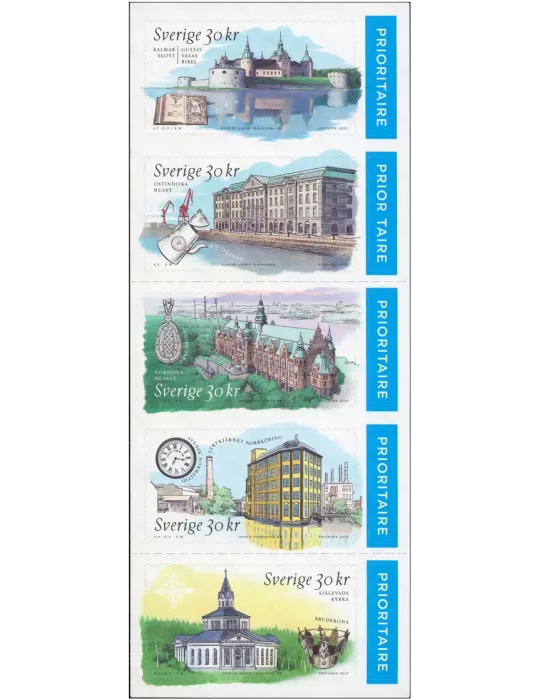 n° 3439/3443 - Timbre SUEDE Poste