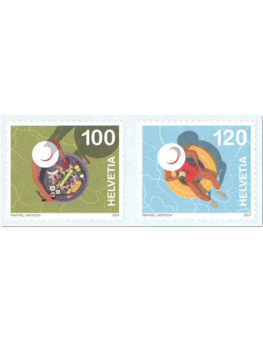 n° 2839/2840 - Timbre SUISSE Poste