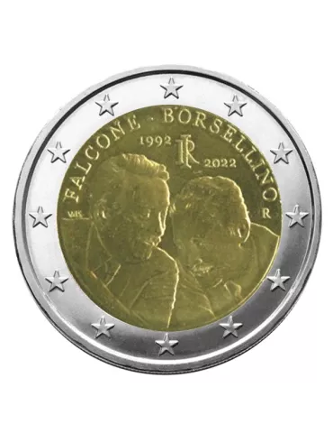 2 EURO COMMEMORATIVE 2022 : ITALIE (30 ans de la mort des juges Falcone et Borsellino)