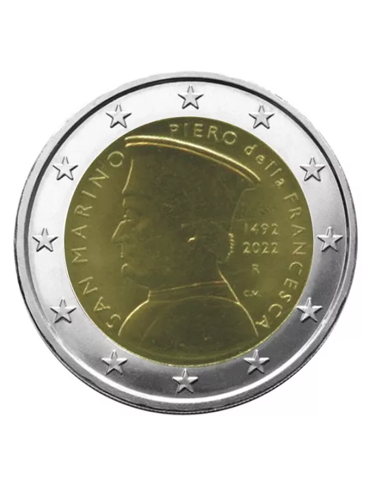 BU : 2 EURO COMMEMORATIVE 2022 : SAINT-MARIN (Piero della Francesca)