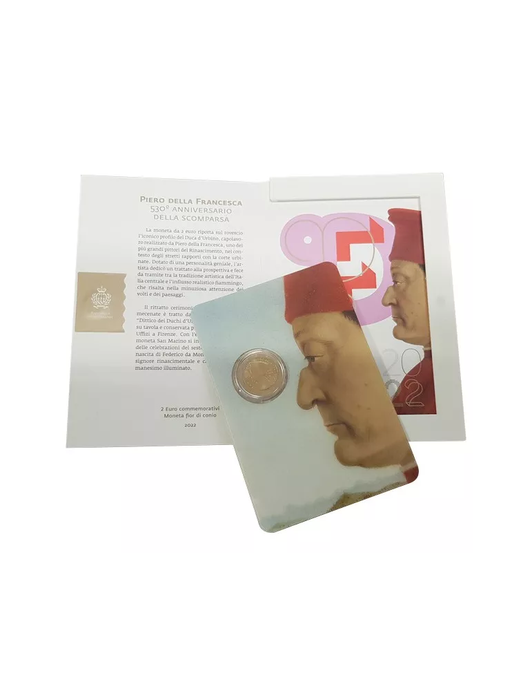 BU : 2 EURO COMMEMORATIVE 2022 : SAINT-MARIN (Piero della Francesca)
