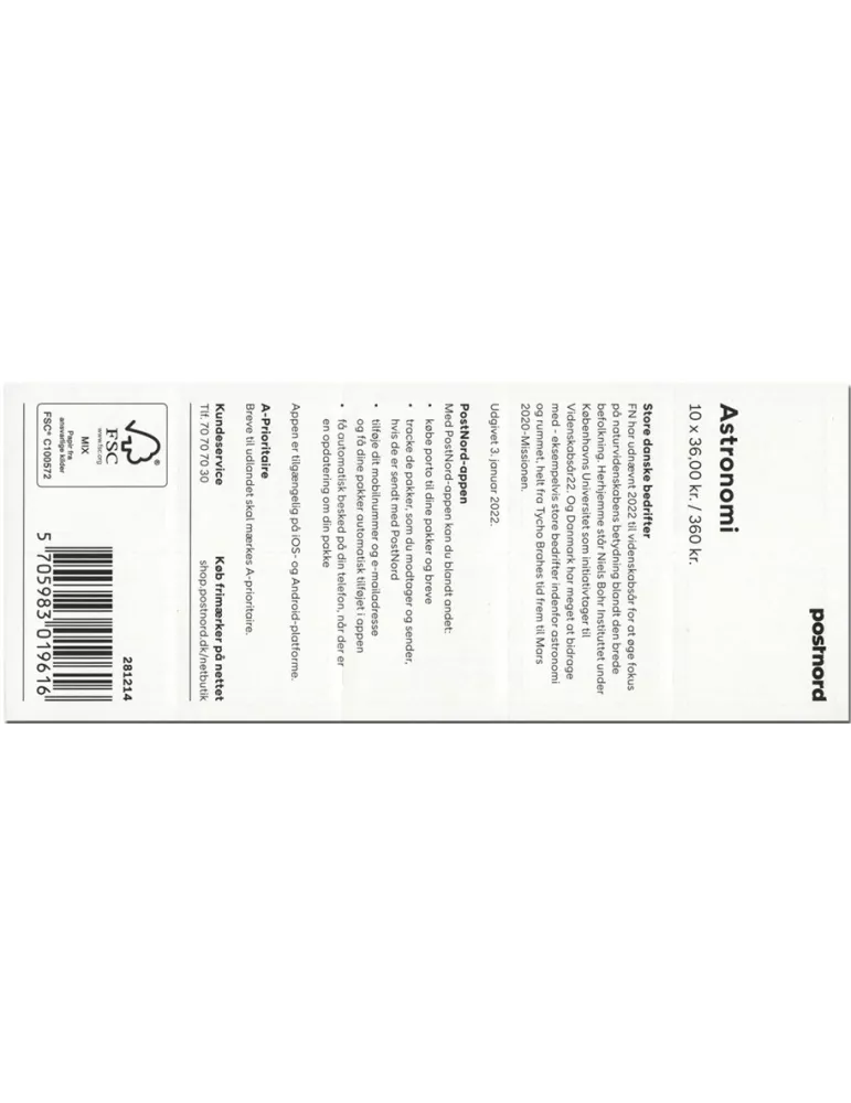 n° C2018 - Timbre DANEMARK Carnets