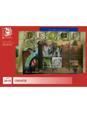 n° 1244/1321 - Timbre CROATIE Année Complète (2019) 2