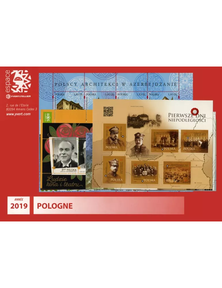 n° 4674/4747 - Timbre POLOGNE Année Complète (2019)