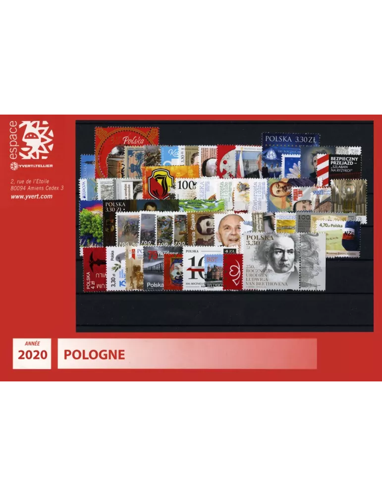 n° 4748/4831 - Timbre POLOGNE Année Complète (2020)