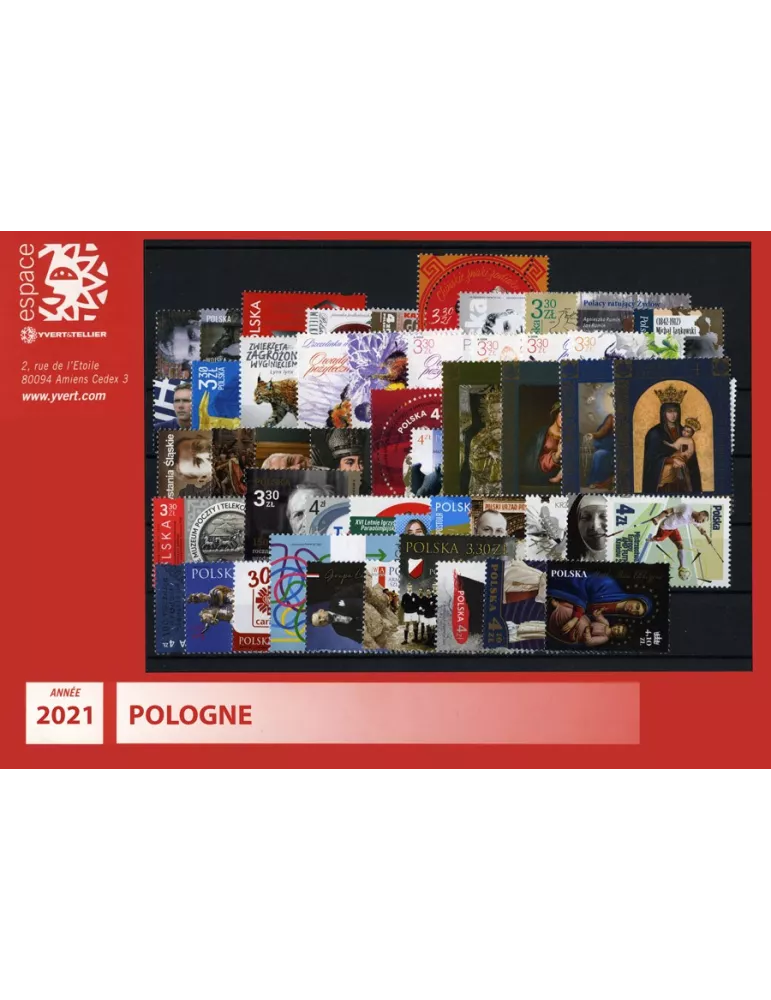 n° 4832/4894 - Timbre POLOGNE Année Complète (2021)