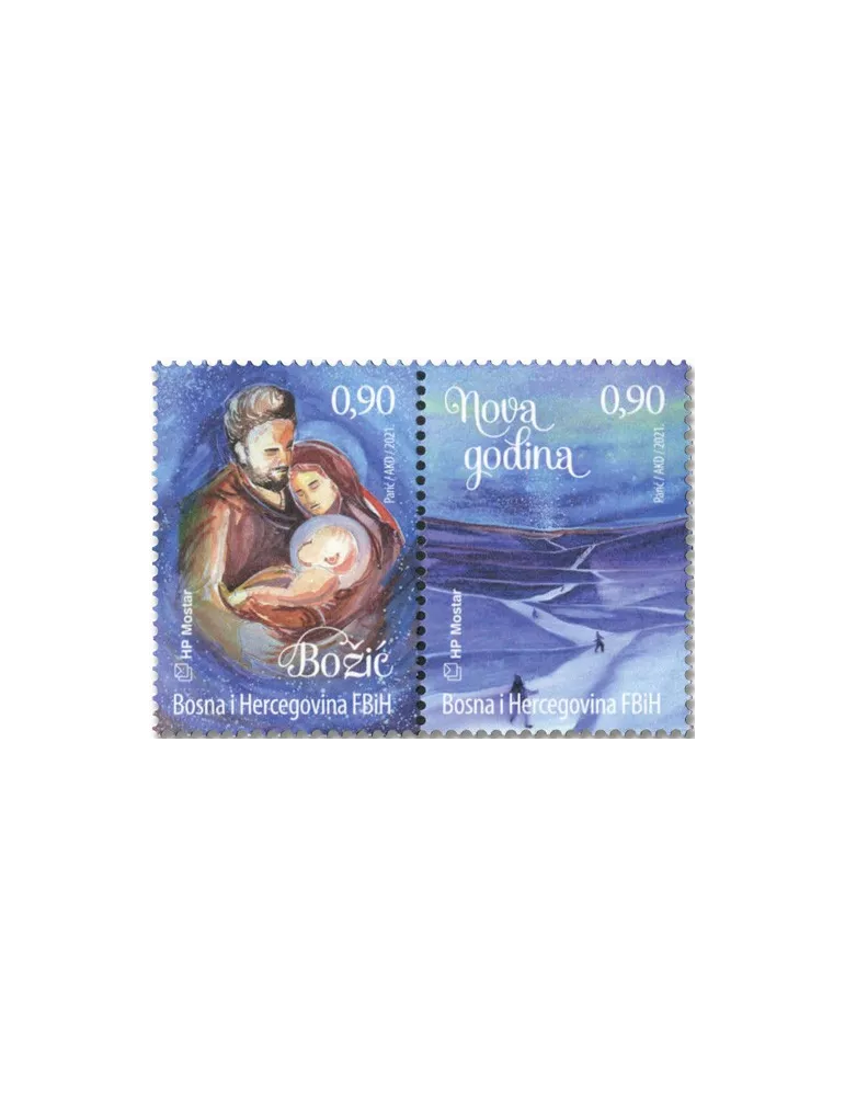 n° 545/546 - Timbre HERCEG-BOSNA Poste