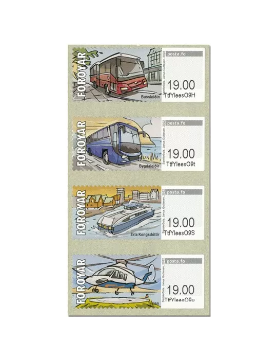 n° 69/72 - Timbre ILE FEROE Timbres de distributeurs