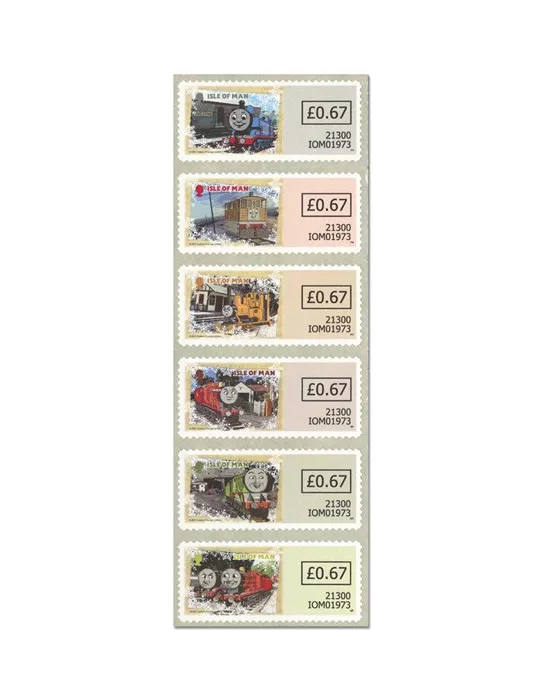n° 51/56 - Timbre ILE DE MAN Timbres de distributeurs