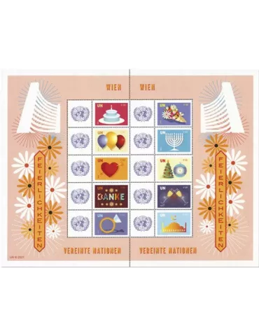 n° F1109 - Timbre ONU VIENNE Poste