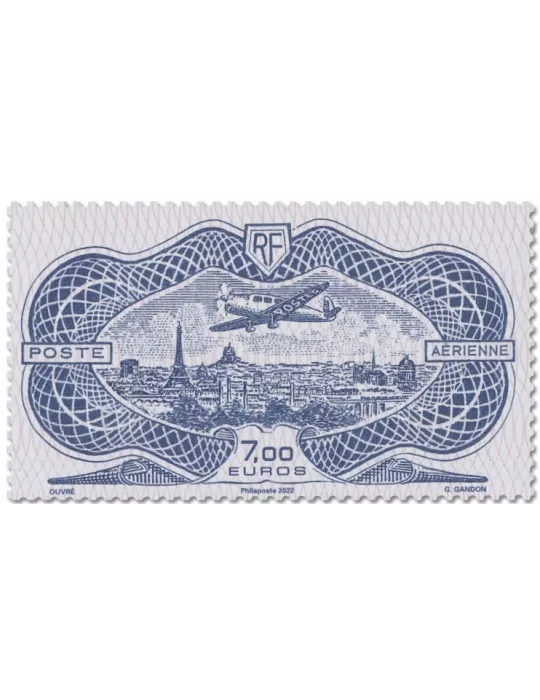 n° 92A - Timbre France poste aérienne (Affiche BURELE )