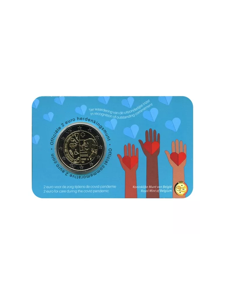 BU : 2 EURO COMMEMORATIVE 2022 : BELGIQUE - MERCI AU PERSONNEL HOSPITALIER (Version flamande)