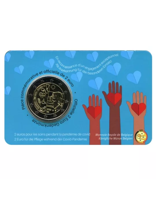 BU : 2 EURO COMMEMORATIVE 2022 : BELGIQUE - MERCI AU PERSONNEL HOSPITALIER (Version francophone)