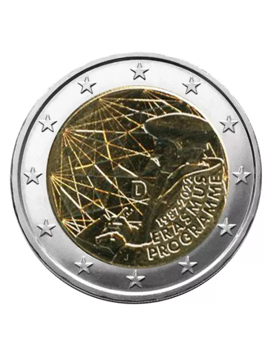 2 EURO COMMEMORATIVE 2022 : ALLEMAGNE (35 Ans du Programme Erasmus 5 pièces)