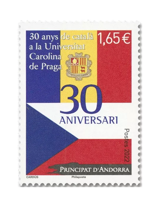 n° 873 - Timbre ANDORRE Poste