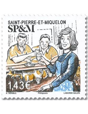 n° 1285/1286 - Timbre Saint-Pierre et Miquelon Poste 2