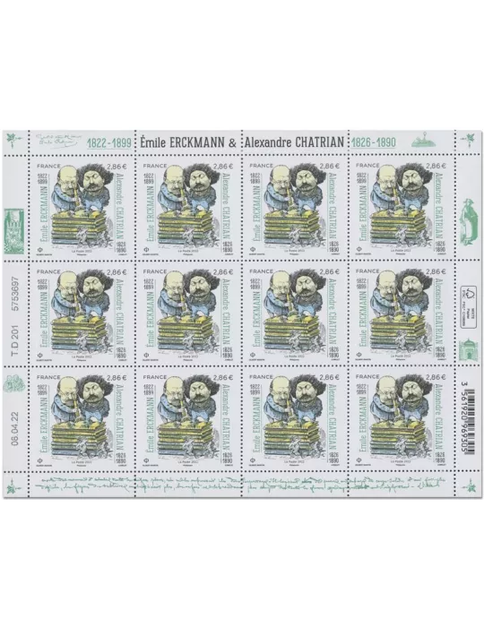 n° F62 - Timbre France Feuillets de France (n° 5576)