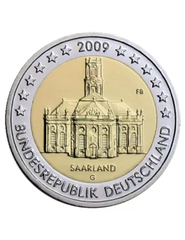 2 EURO COMMEMORATIVE 2009 : ALLEMAGNE - G (Présidence de la Sarre au Bundesrat)