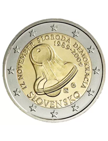2 EURO COMMEMORATIVE 2009 : SLOVAQUIE (20e anniversaire de la Révolution de velours)
