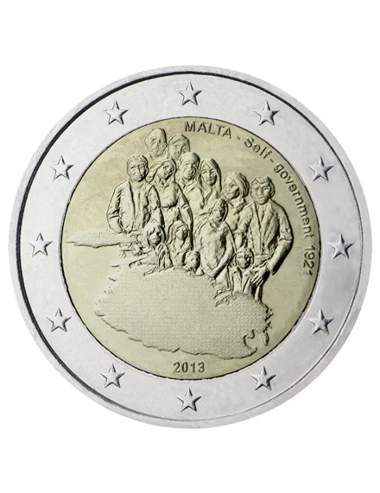 2 EURO COMMEMORATIVE 2013 : MALTE (Constitution du gouvernement autonome de 1921)