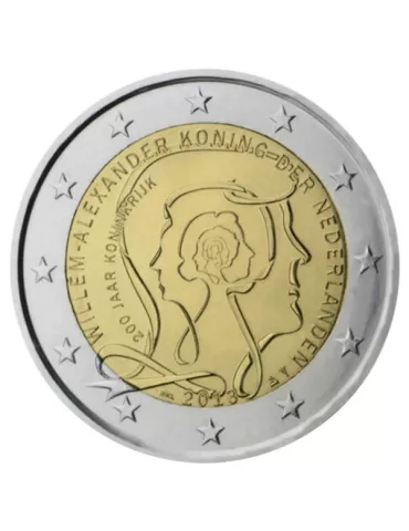 2 EURO COMMEMORATIVE 2013 : PAYS-BAS (200e anniversaire du Royaume des Pays-Bas)