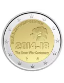 2 EURO COMMEMORATIVE 2014 : BELGIQUE (100e anniversaire du début de la Première Guerre mondiale)