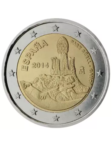 2 EURO COMMEMORATIVE 2014 : ESPAGNE (l´oeuvre d'Antoni Gaudí)