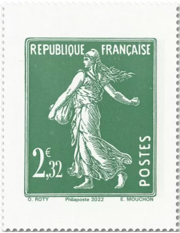 n° 5607/5610 (C1530) - Timbre France Poste (100 ans du coin daté et de la Semeuse camée)