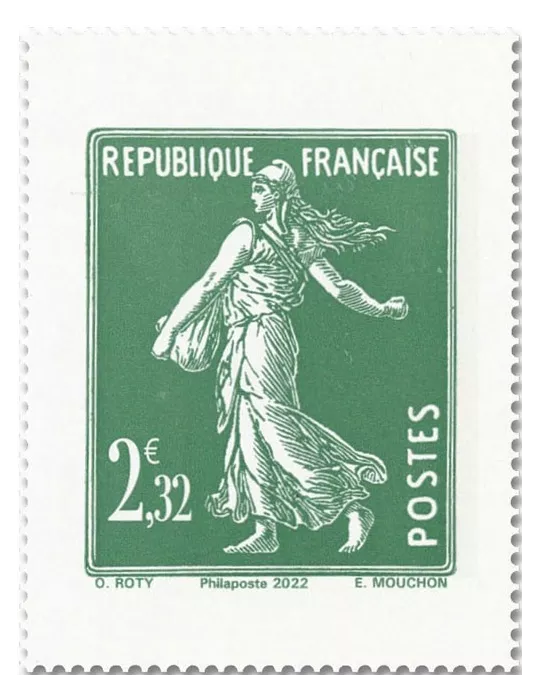 n° 5607/5610 (C1530) - Timbre France Poste (100 ans du coin daté et de la Semeuse camée)