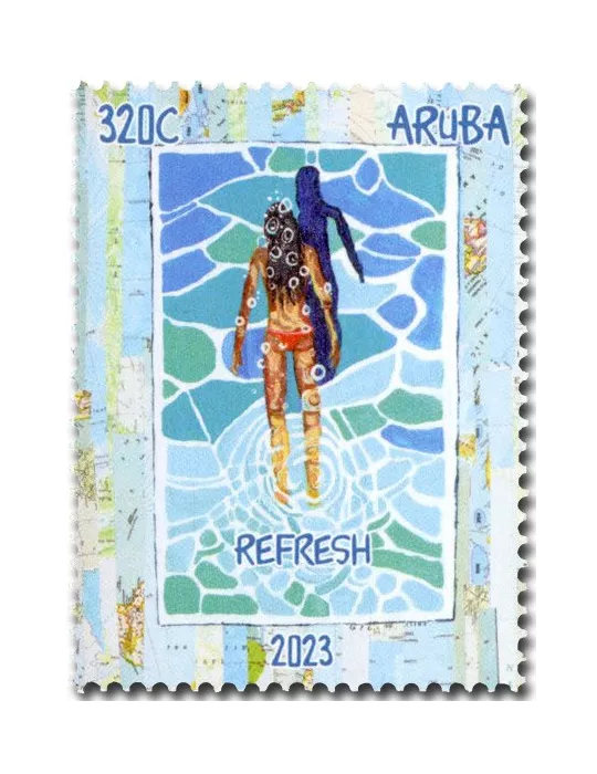 n° 1139/1142 - Timbre ARUBA Poste