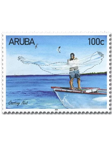 n° 1111/1114 - Timbre ARUBA Poste