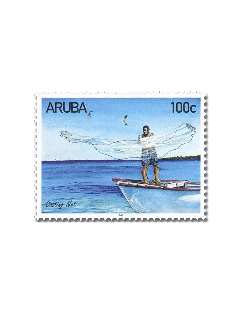 n° 1111/1114 - Timbre ARUBA Poste