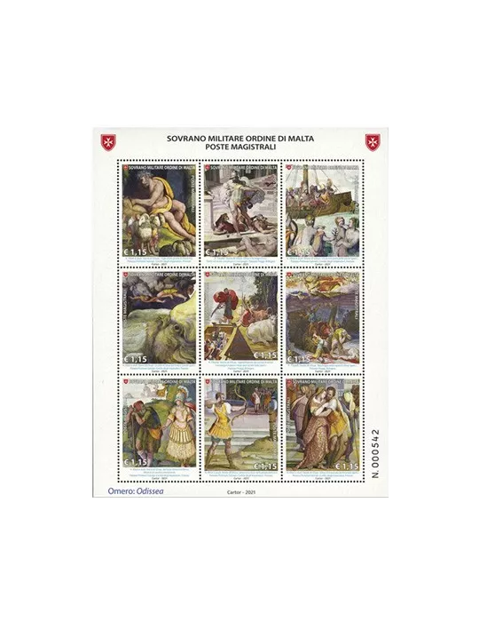 n° 1607/1615 - Timbre ORDRE de MALTE Poste