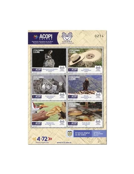 n° 2345/2350 - Timbre COLOMBIE Poste