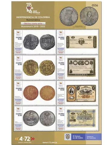 n° 2383/2390 - Timbre COLOMBIE Poste