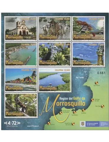 n° 2403/2411 - Timbre COLOMBIE Poste