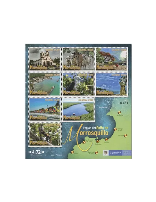 n° 2403/2411 - Timbre COLOMBIE Poste