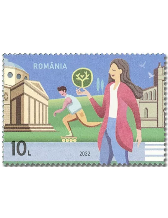 n° 6815/6818 - Timbre ROUMANIE Poste