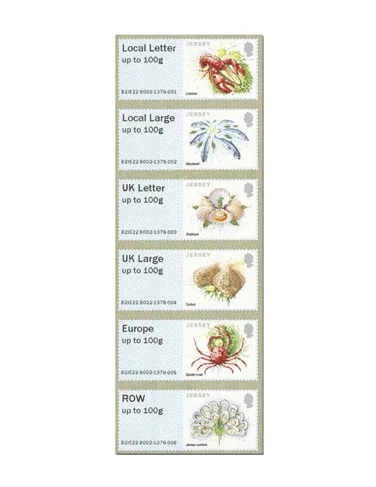 n° 65/70 - Timbre JERSEY Timbres de distributeurs