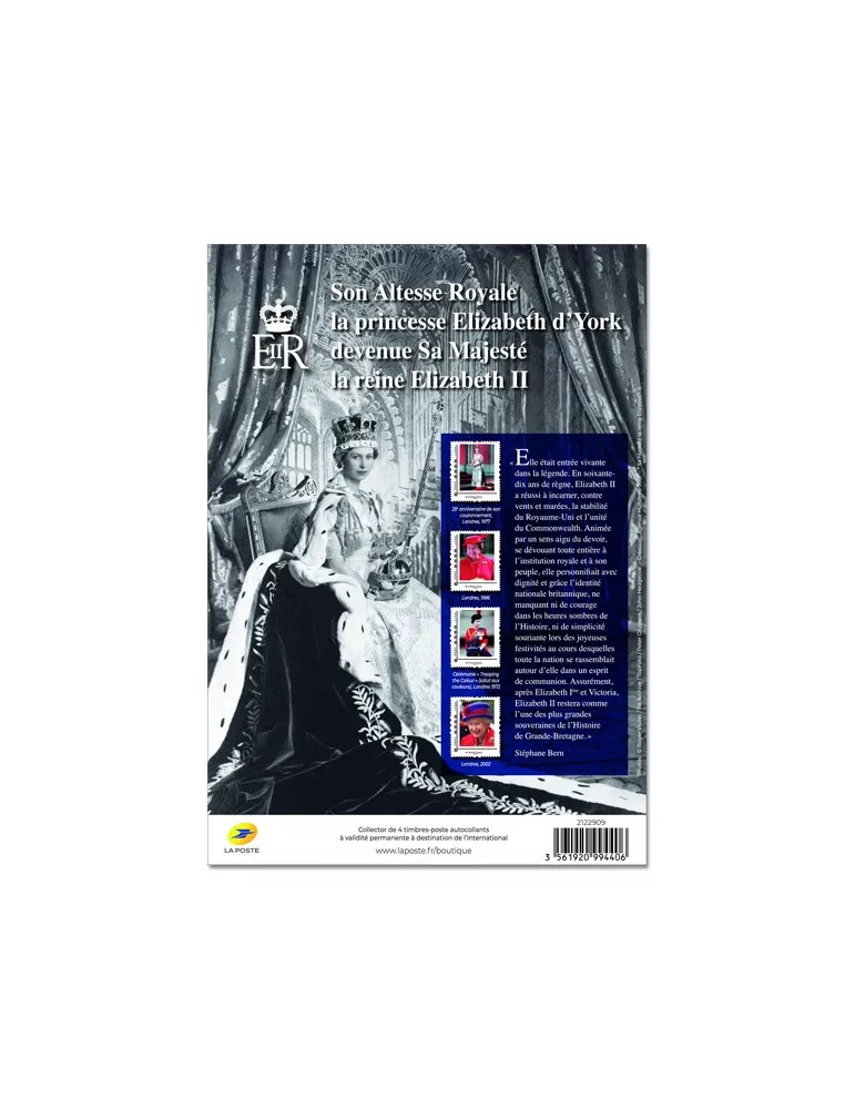 FRANCE : Collector Reine Elisabeth II