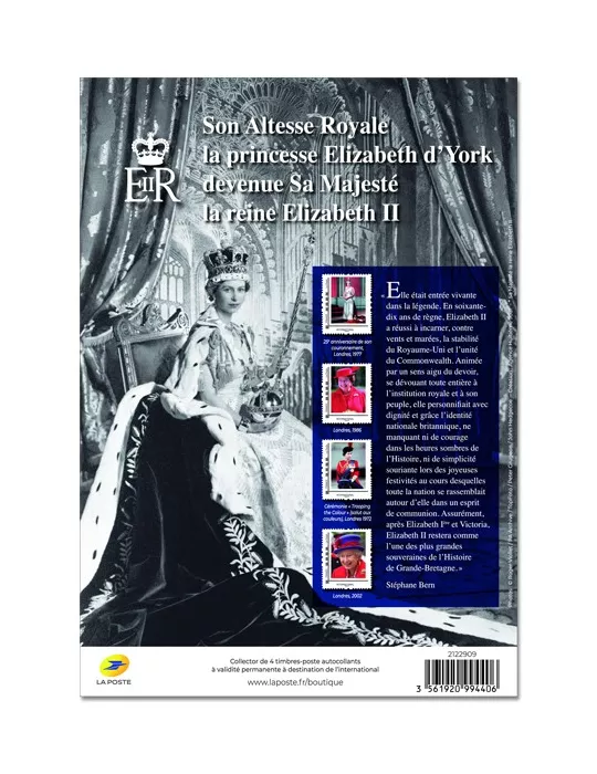 FRANCE : Collector Reine Elisabeth II