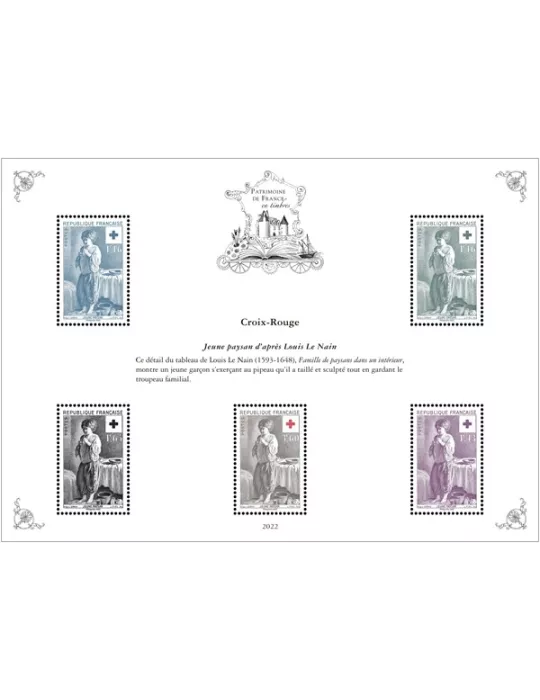 Blocs PATRIMOINE DE FRANCE EN TIMBRES (2022)