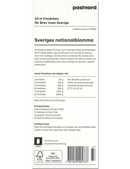 n° C3402 - Timbre SUEDE Carnets