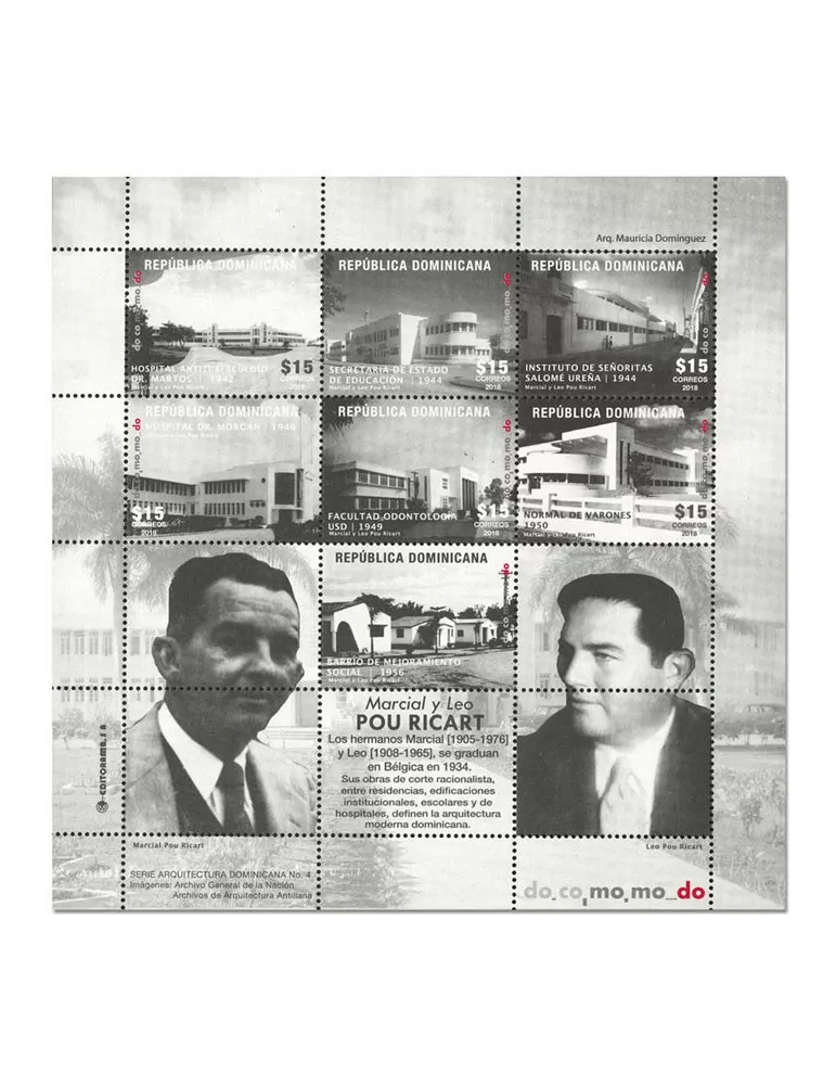 n° 2234/2239 - Timbre DOMINICAINE Poste