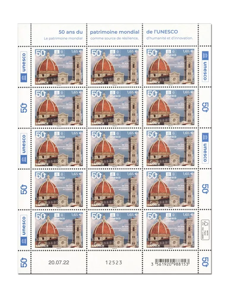 n° F4 - Timbre France Feuillets de France (Service n° 183)