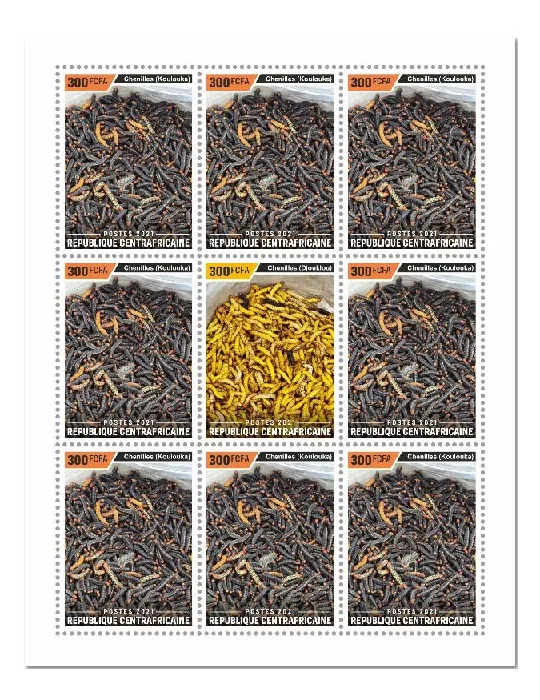 n° F8376 - Timbre CENTRAFRIQUE Poste