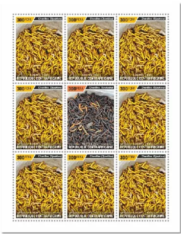 n° F8377 - Timbre CENTRAFRIQUE Poste