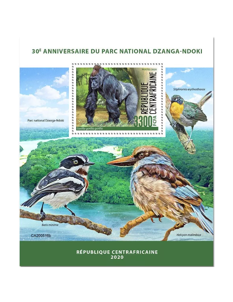 n° 1671 - Timbre CENTRAFRIQUE Blocs et feuillets